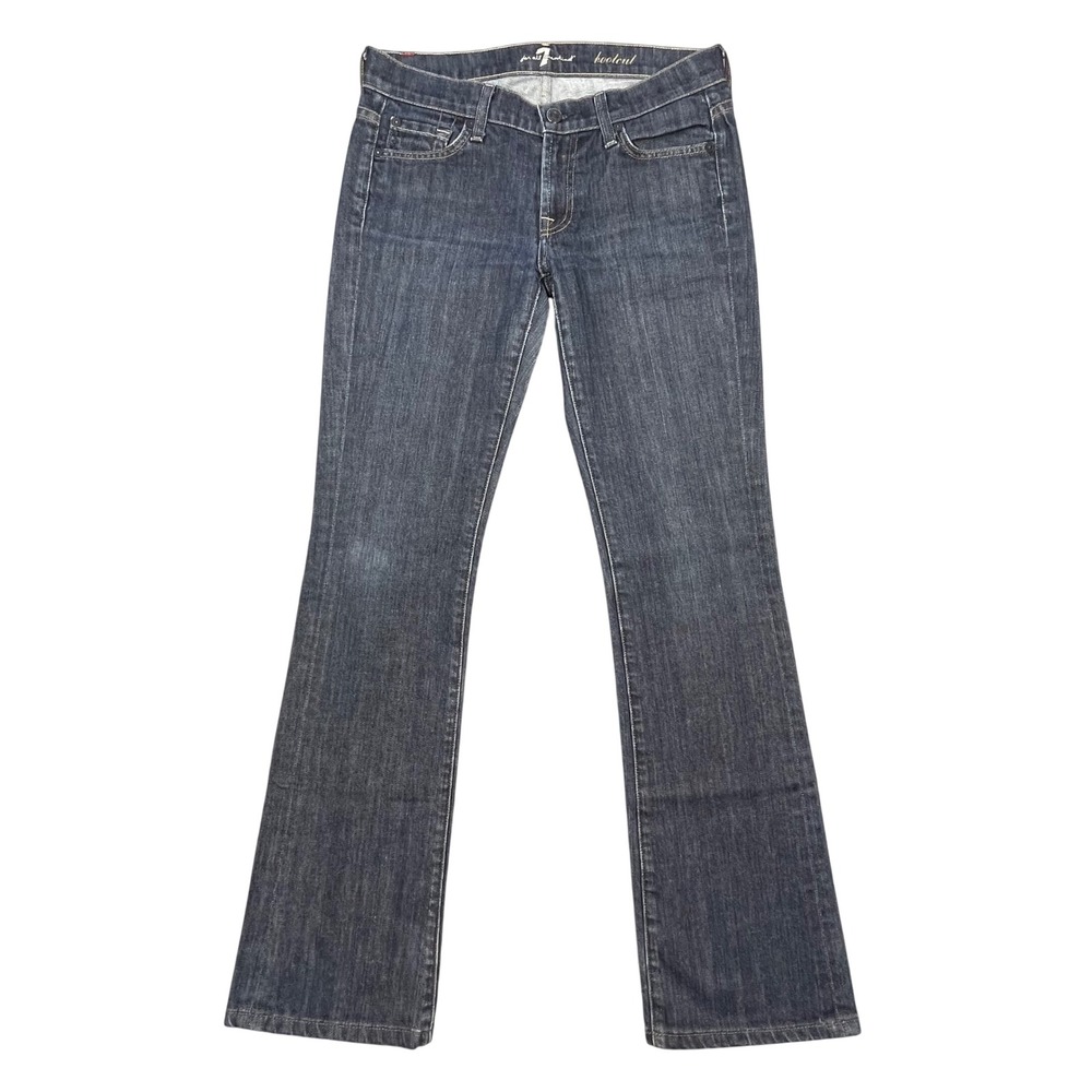 7 For All Mankind Blue Dark Wash Bootcut Denim Jeans Women 27